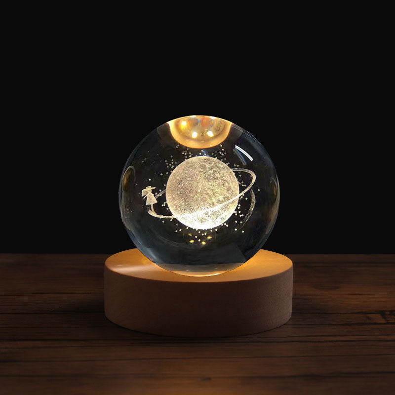 3D Laser Crystal Night Light