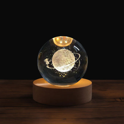 3D Laser Crystal Night Light