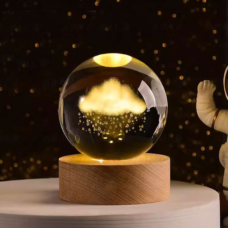 3D Laser Crystal Night Light