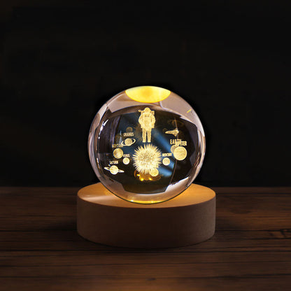 3D Laser Crystal Night Light