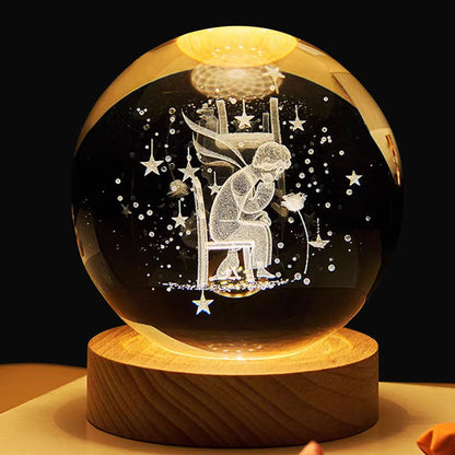 3D Laser Crystal Night Light