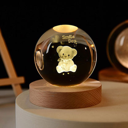 3D Laser Crystal Night Light