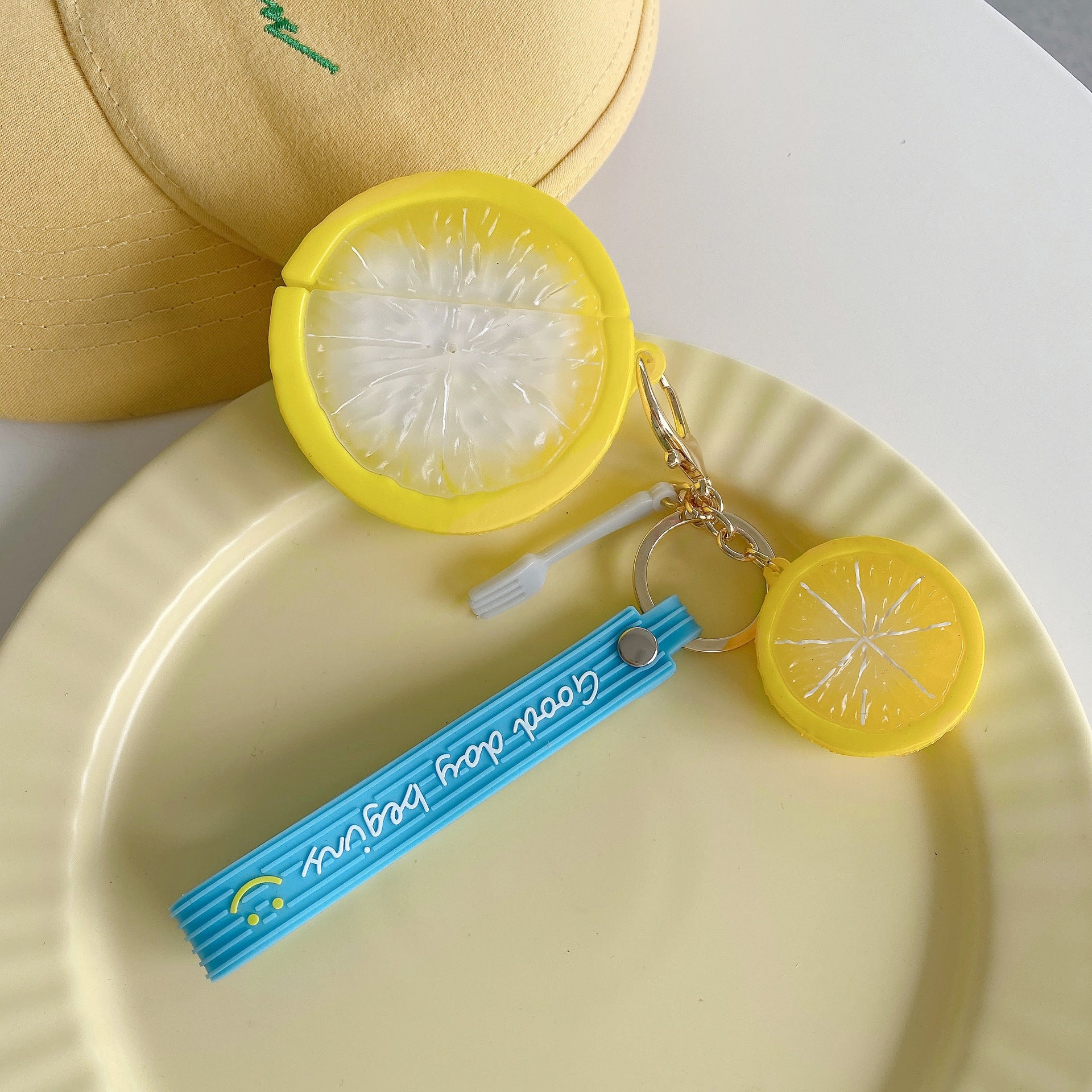 3D Lemon Silicone AirPods Case Cover