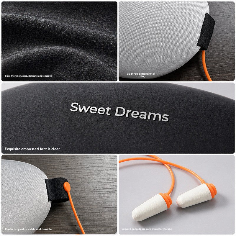 3D Light Blocking Sleep Eye Mask with Earplugs