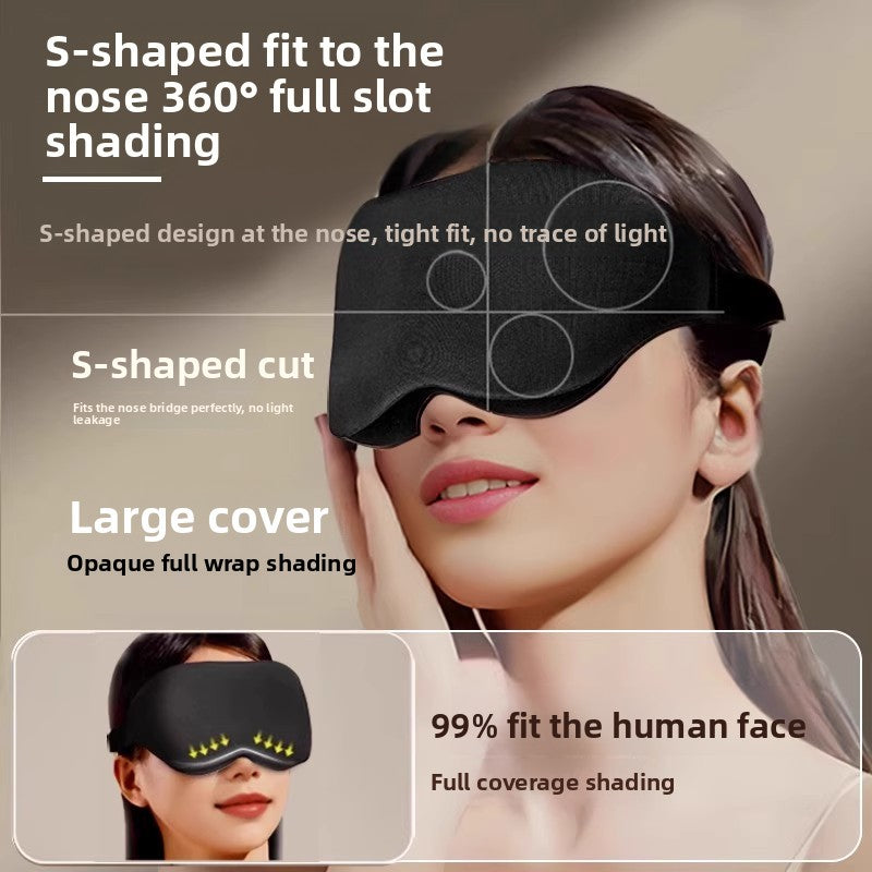 3D Light-Blocking Sleep Eye Mask with Earplugs
