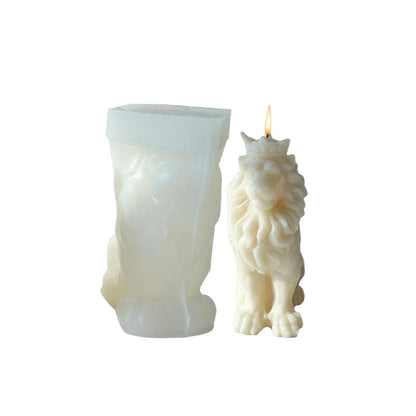 3D Lion Silicone Mold for Candles and Baking