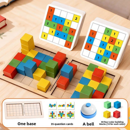 3D Logic Training Building Block Game