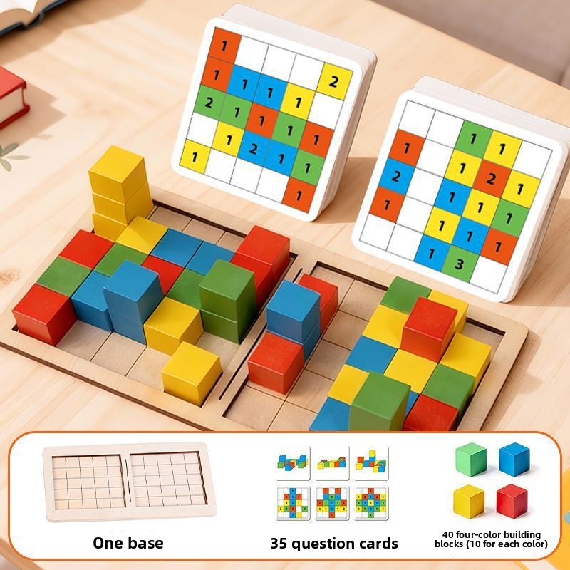 3D Logic Training Building Block Game