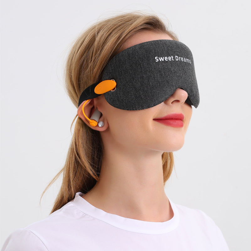 3D Memory Foam Sleep Eye Mask with Built-in Earplugs
