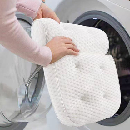 3D Mesh Bath Pillow with Suction Cups