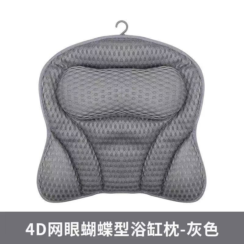 3D Mesh Bath Pillow with Suction Cups
