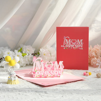 3D Mother's Day Greeting Cards Paper Carving Designs