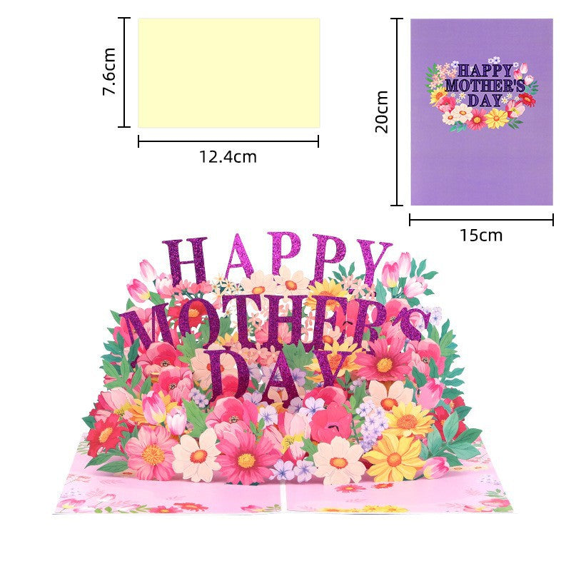 3D Mother's Day Greeting Cards Paper Carving Designs