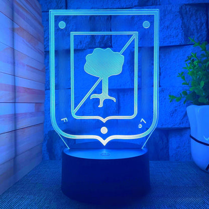 3D nightlight Football Club team logo