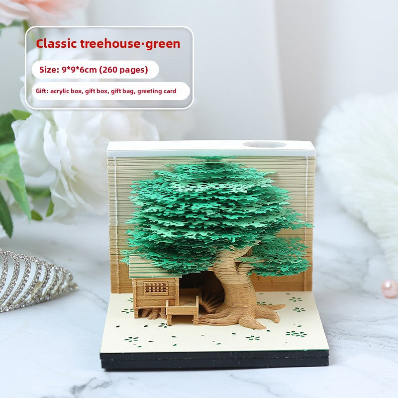 3D paper carving