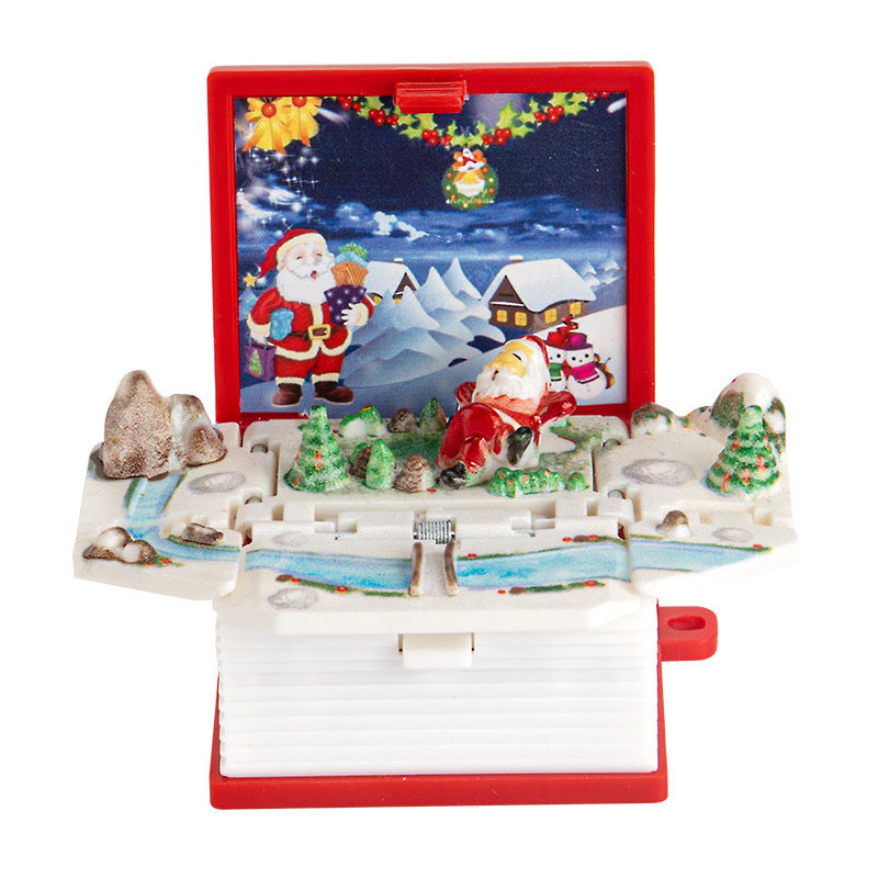 3D Pop-Up Book Toy Keychain