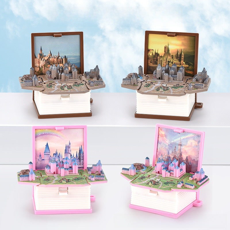 3D Pop-Up Book Toy Keychain