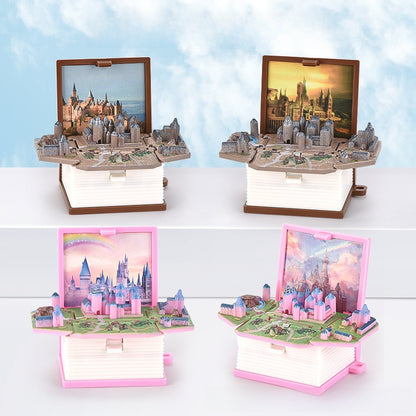 3D Pop-Up Book Toy Keychain