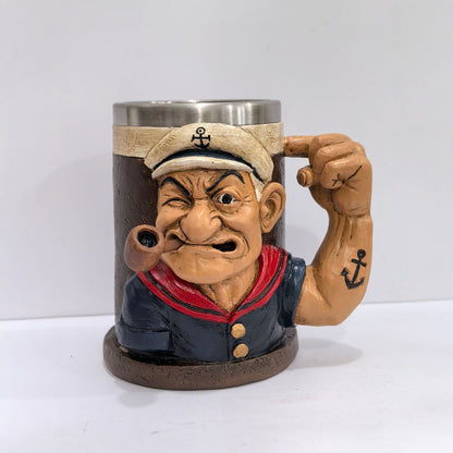 3D Popeye Power Mug Resin Coffee Cup