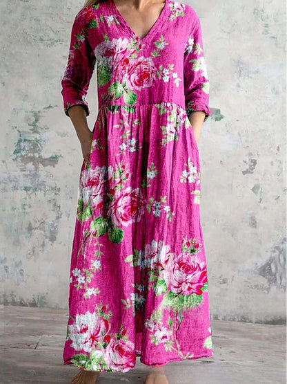 3D Print Loose Long Sleeve Dress