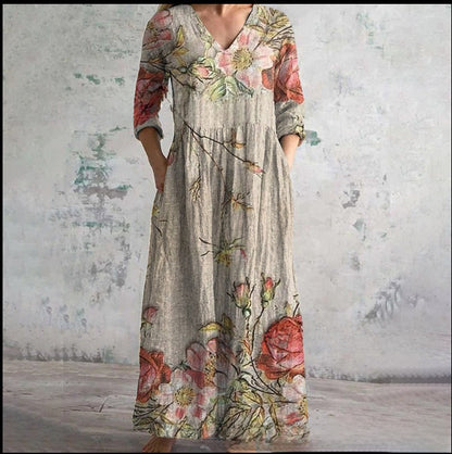 3D Print Loose Long Sleeve Dress