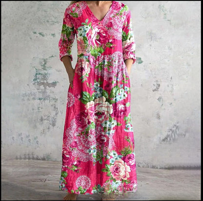 3D Print Loose Long Sleeve Dress