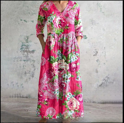 3D Print Loose Long Sleeve Dress