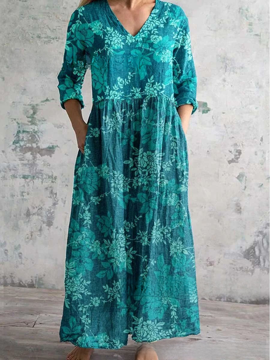 3D Print Loose Long Sleeve Dress