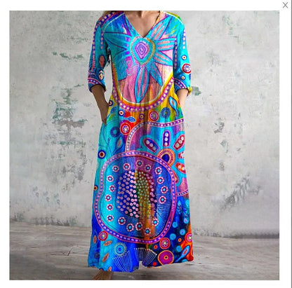 3D Print Loose Long Sleeve Dress
