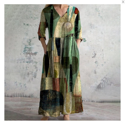 3D Print Loose Long Sleeve Dress
