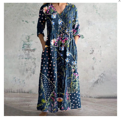 3D Print Loose Long Sleeve Dress
