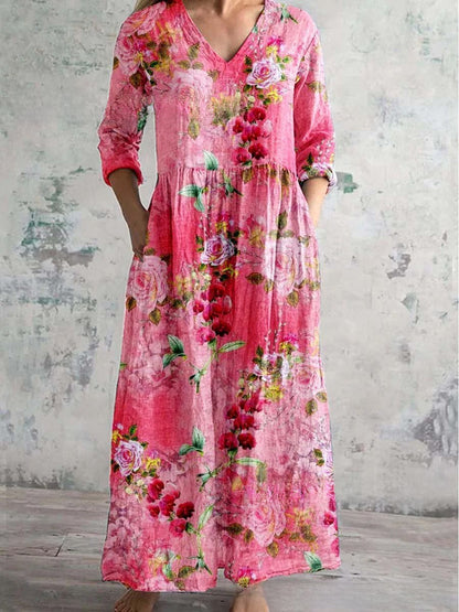 3D Print Loose Long Sleeve Dress