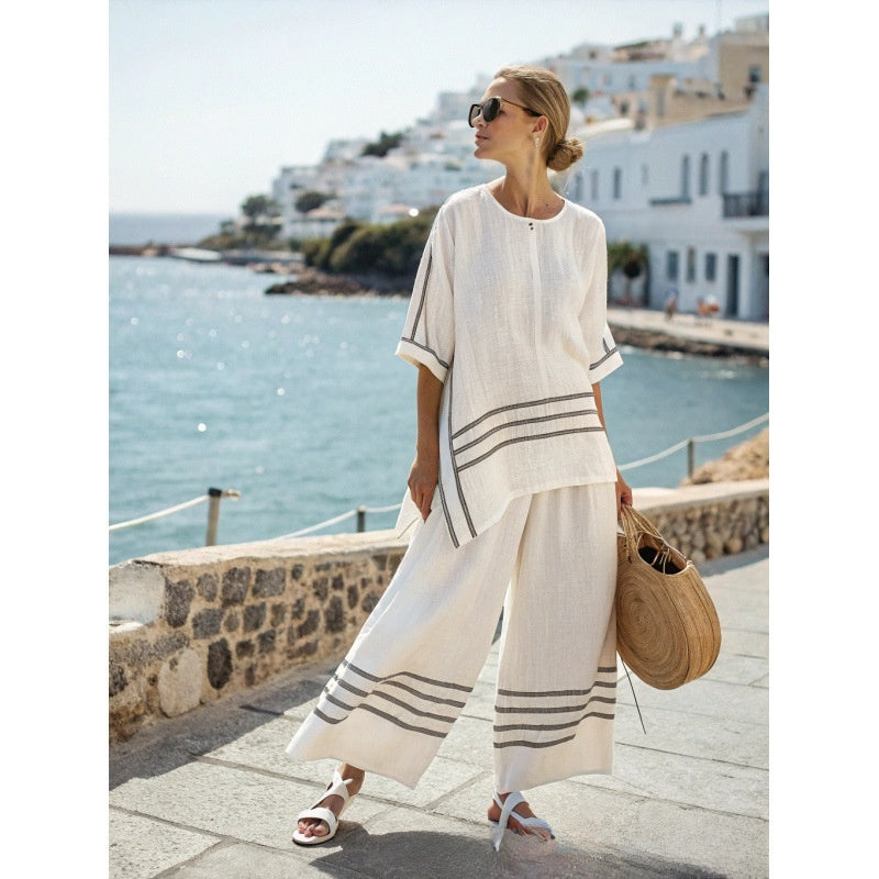 3D Print Loose Women Two Piece Dress