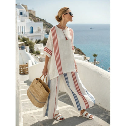 3D Print Loose Women Two Piece Dress