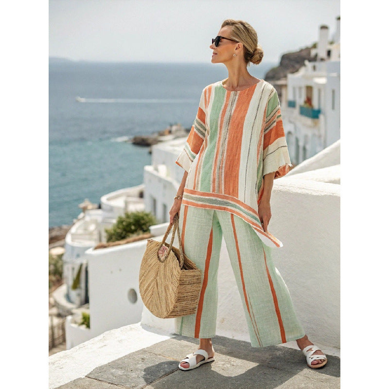 3D Print Loose Women Two Piece Dress