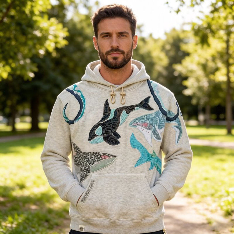 3D Print Octopus Hooded Sweatshirt