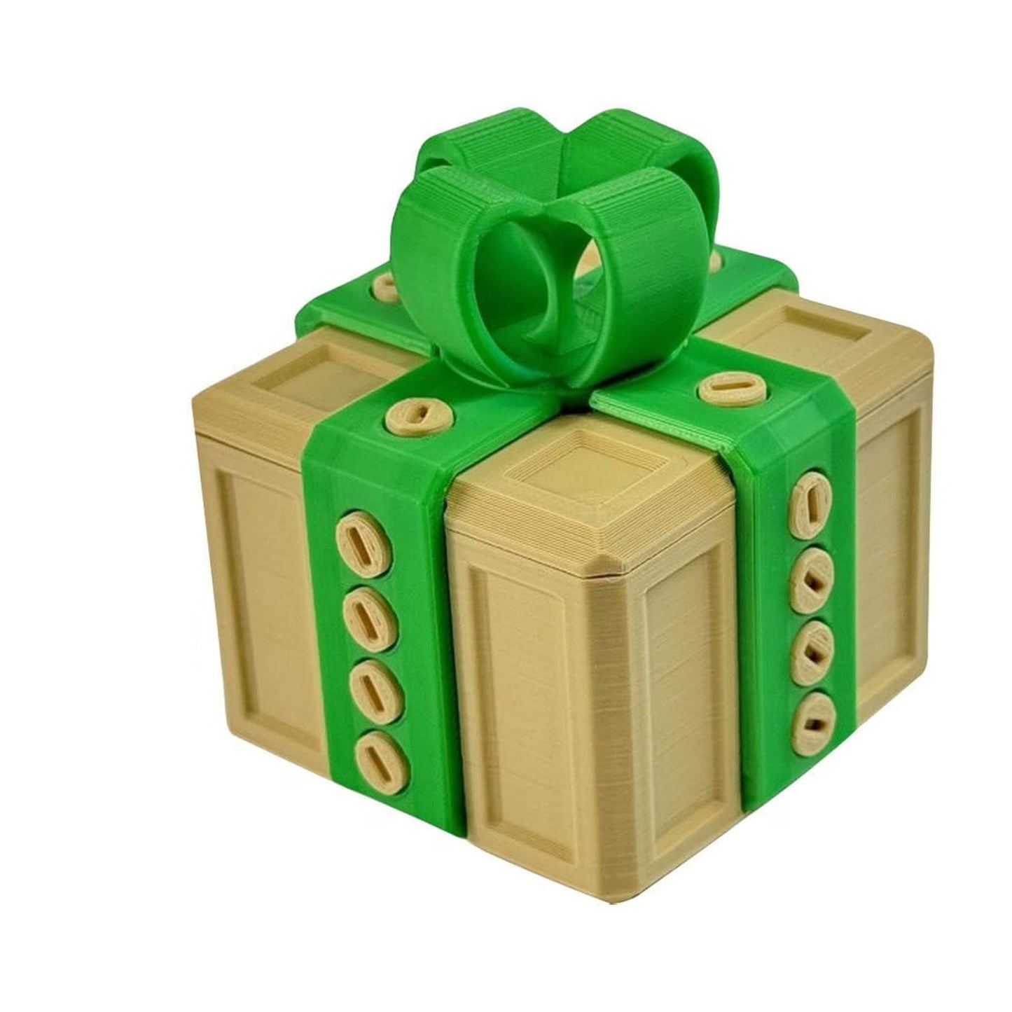 3D Printed Annoying Surprise Gift Box with Bow