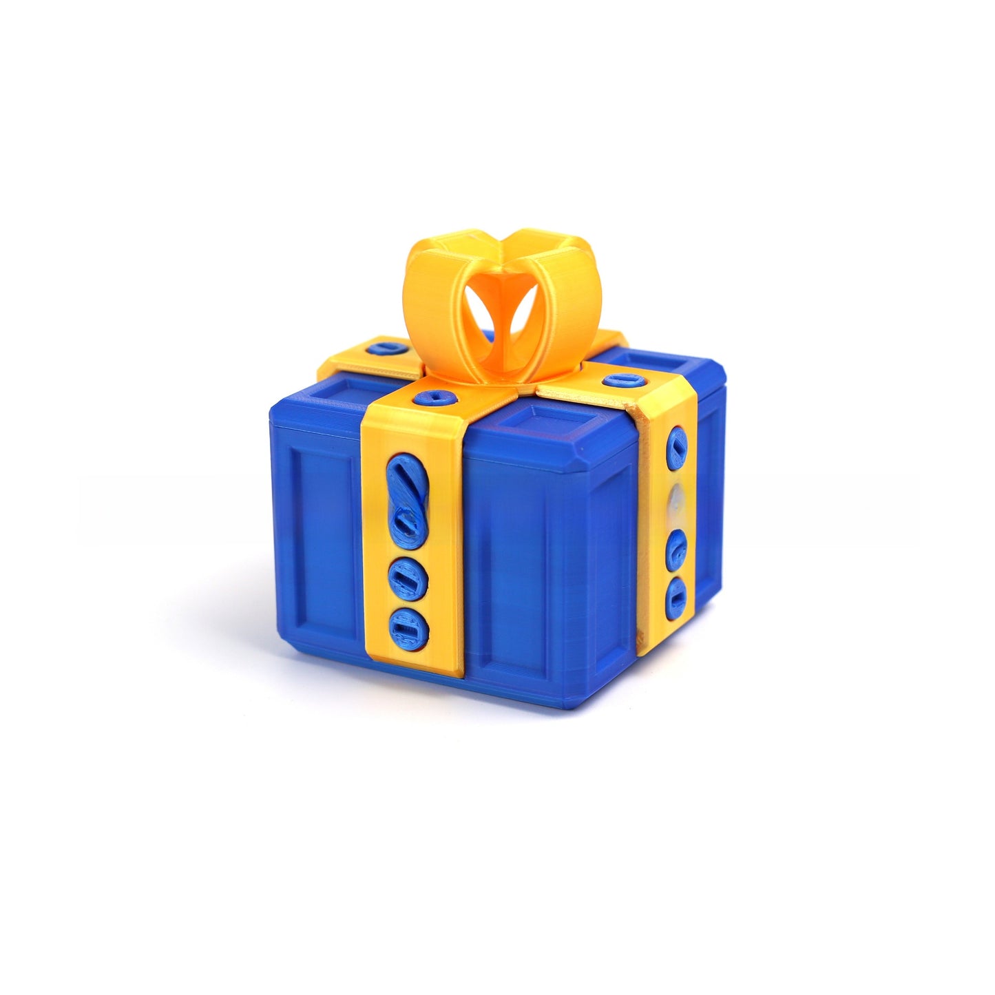 3D Printed Annoying Surprise Gift Box with Bow