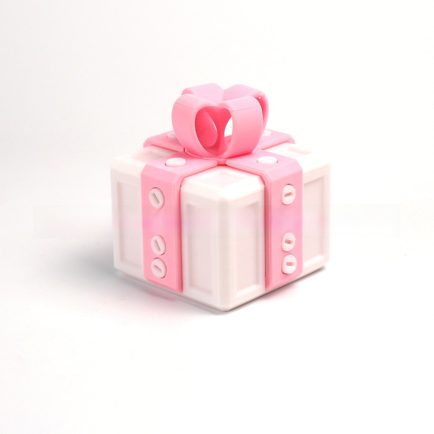 3D Printed Annoying Surprise Gift Box with Bow