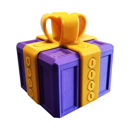 3D Printed Annoying Surprise Gift Box with Bow