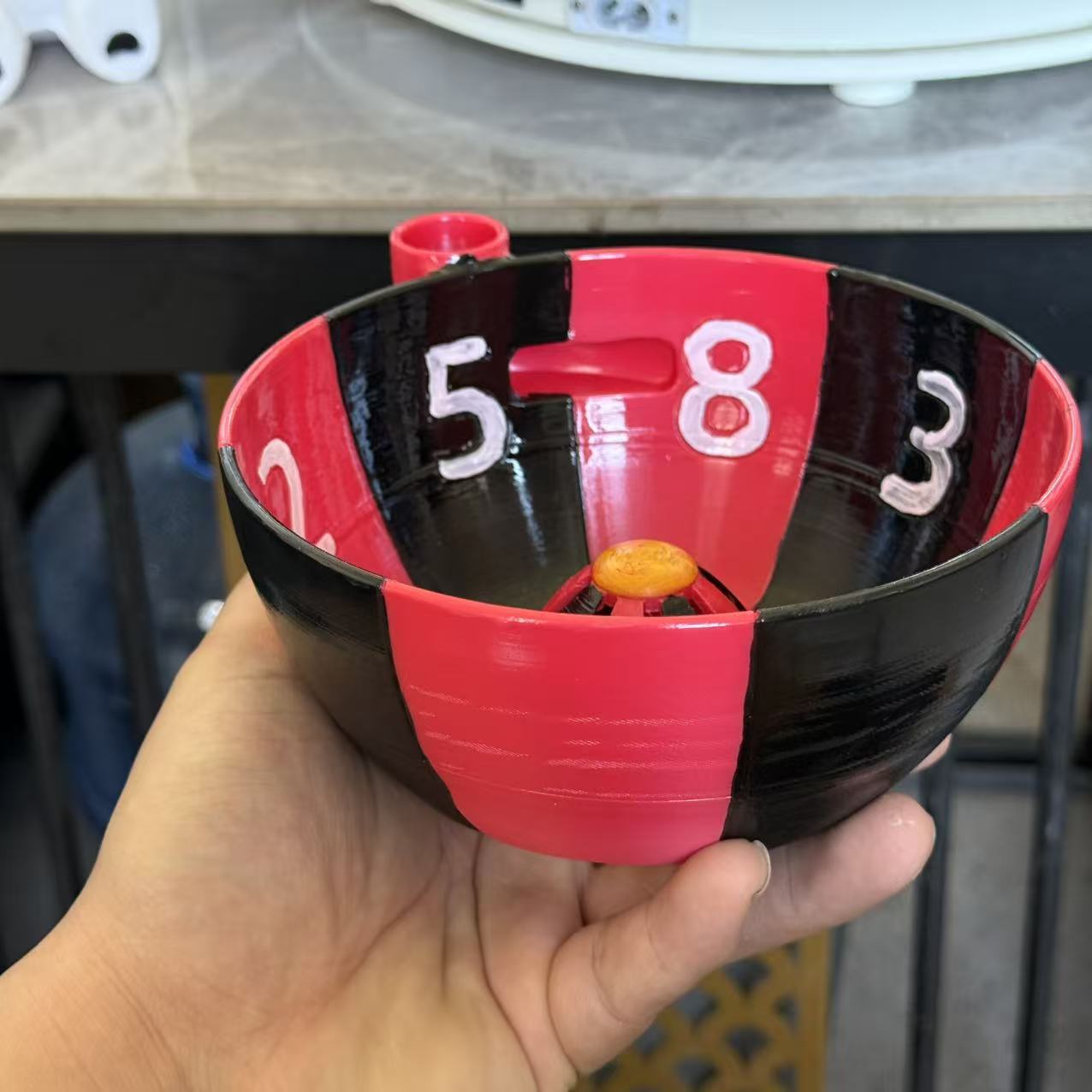 3D-printed berry vortex bowl