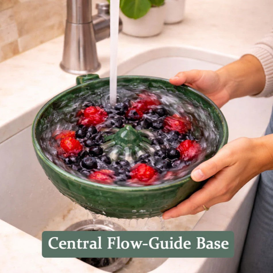 3D-printed berry vortex bowl