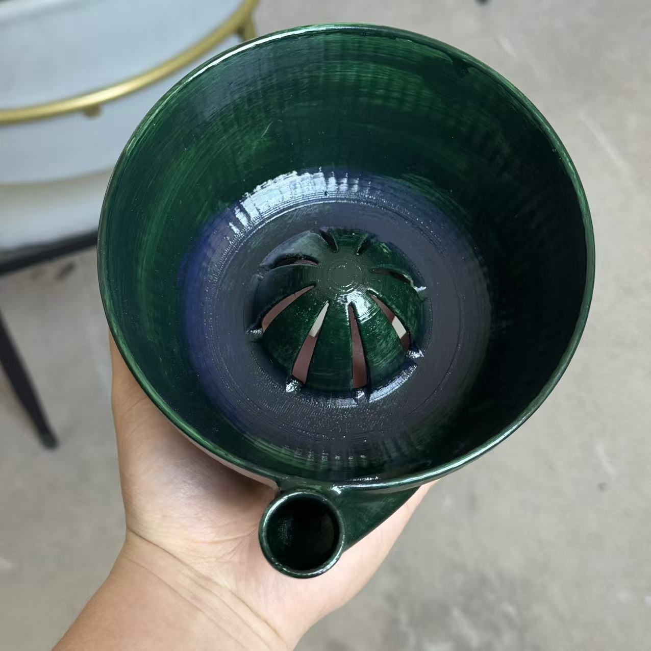 3D-printed berry vortex bowl