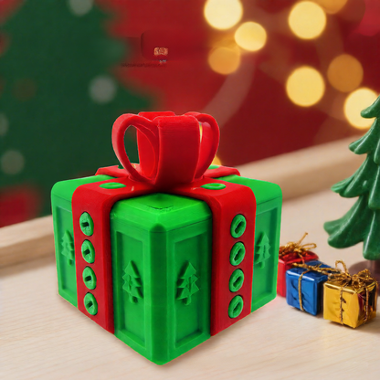3D Printed Christmas Tree Novelty Gift Box