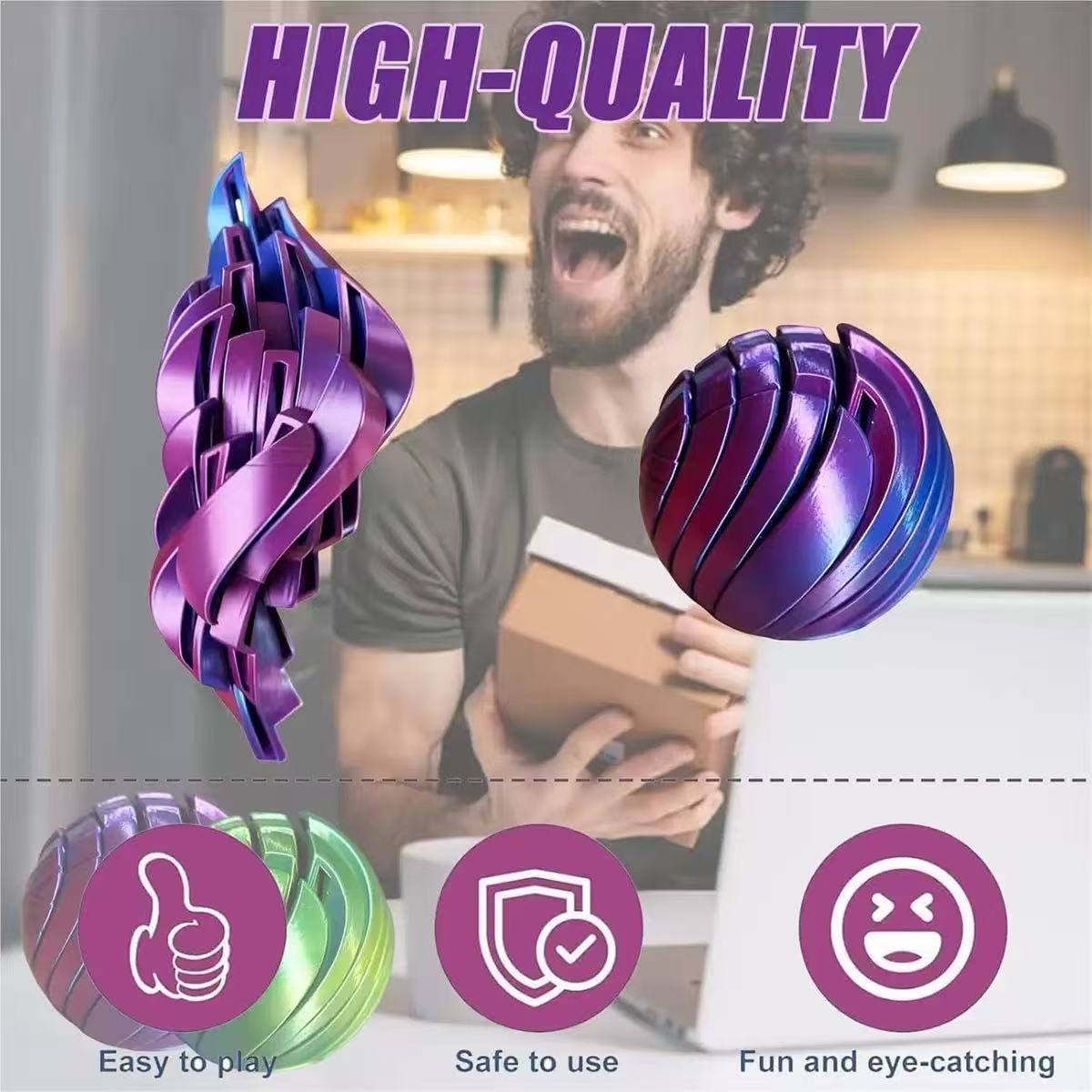 3D Printed Deformation Stress Relief Ball