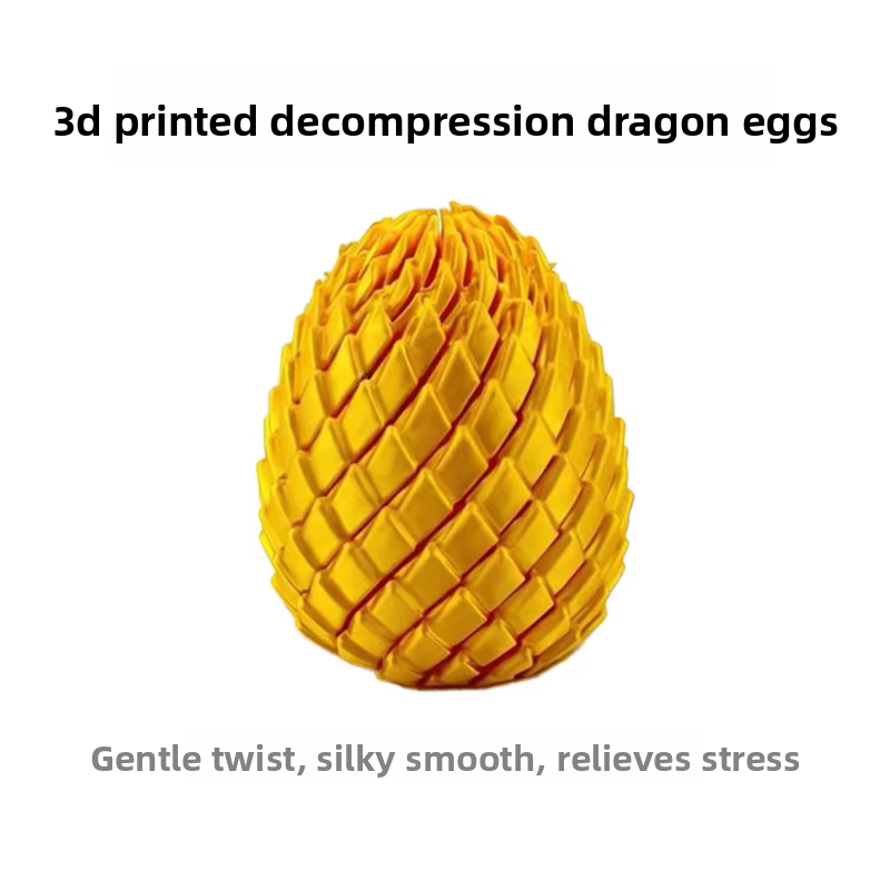 3D Printed Dragon Egg Rotating Stress Relief Toy