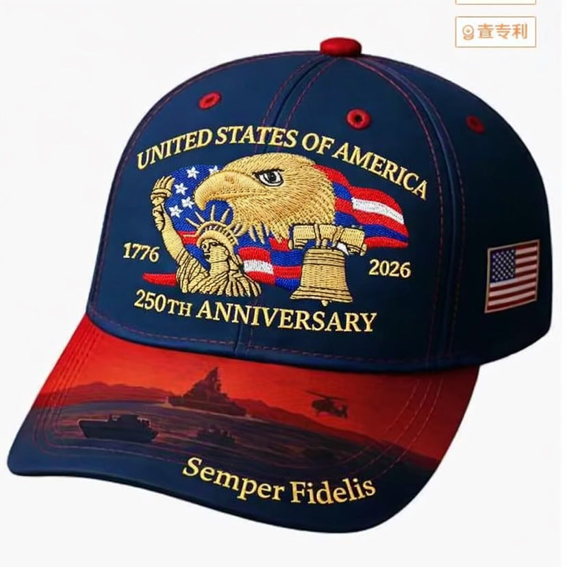 3D Printed Embroidered Adjustable Baseball Cap