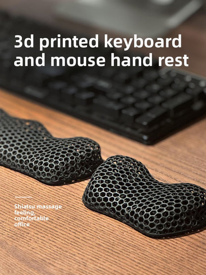 3D Printed Keyboard Wrist Rest and Mouse Pad