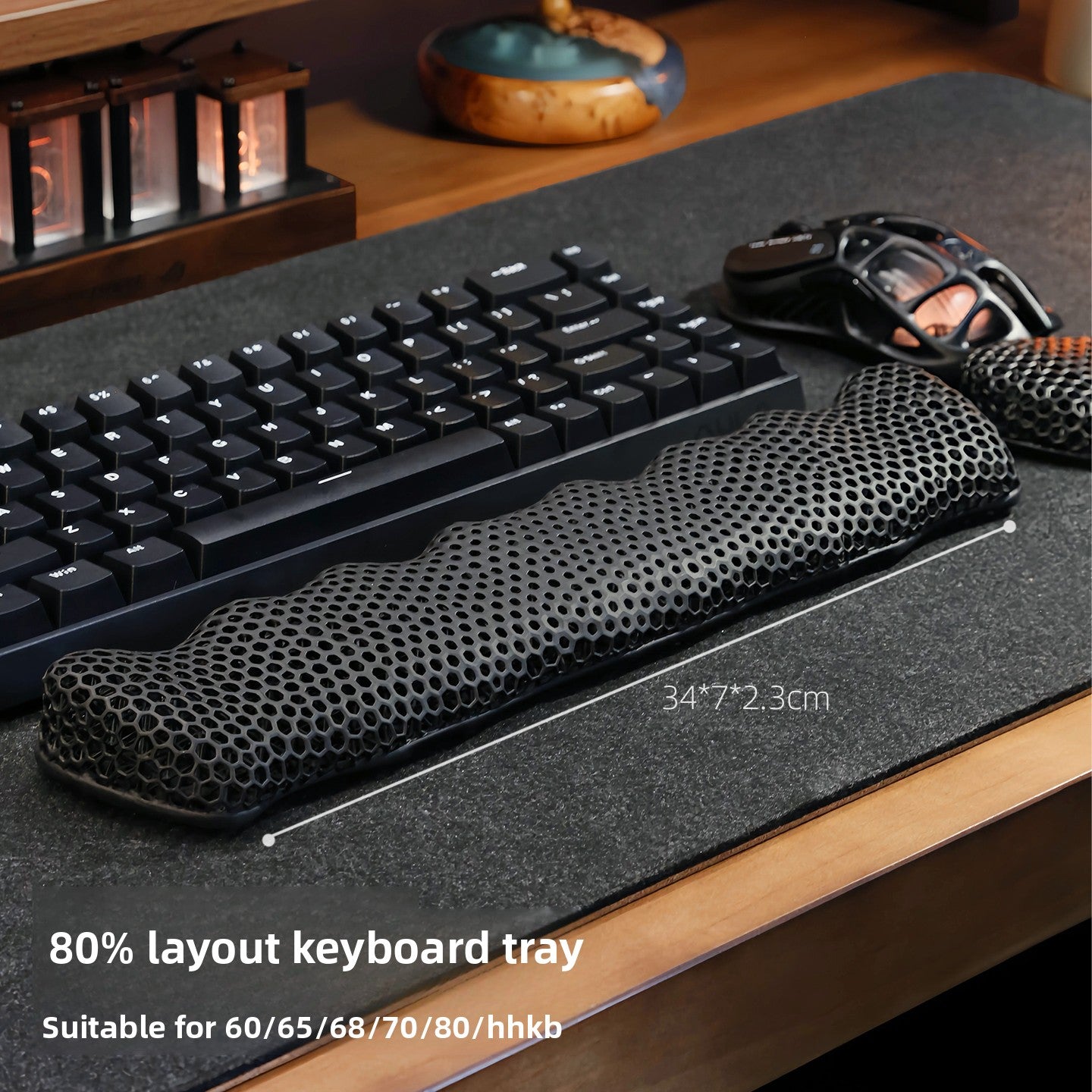 3D Printed Keyboard Wrist Rest and Mouse Pad