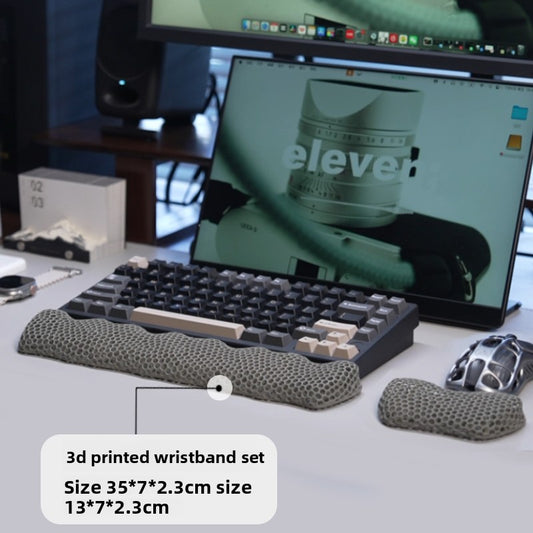 3D Printed Keyboard Wrist Rest and Mouse Pad